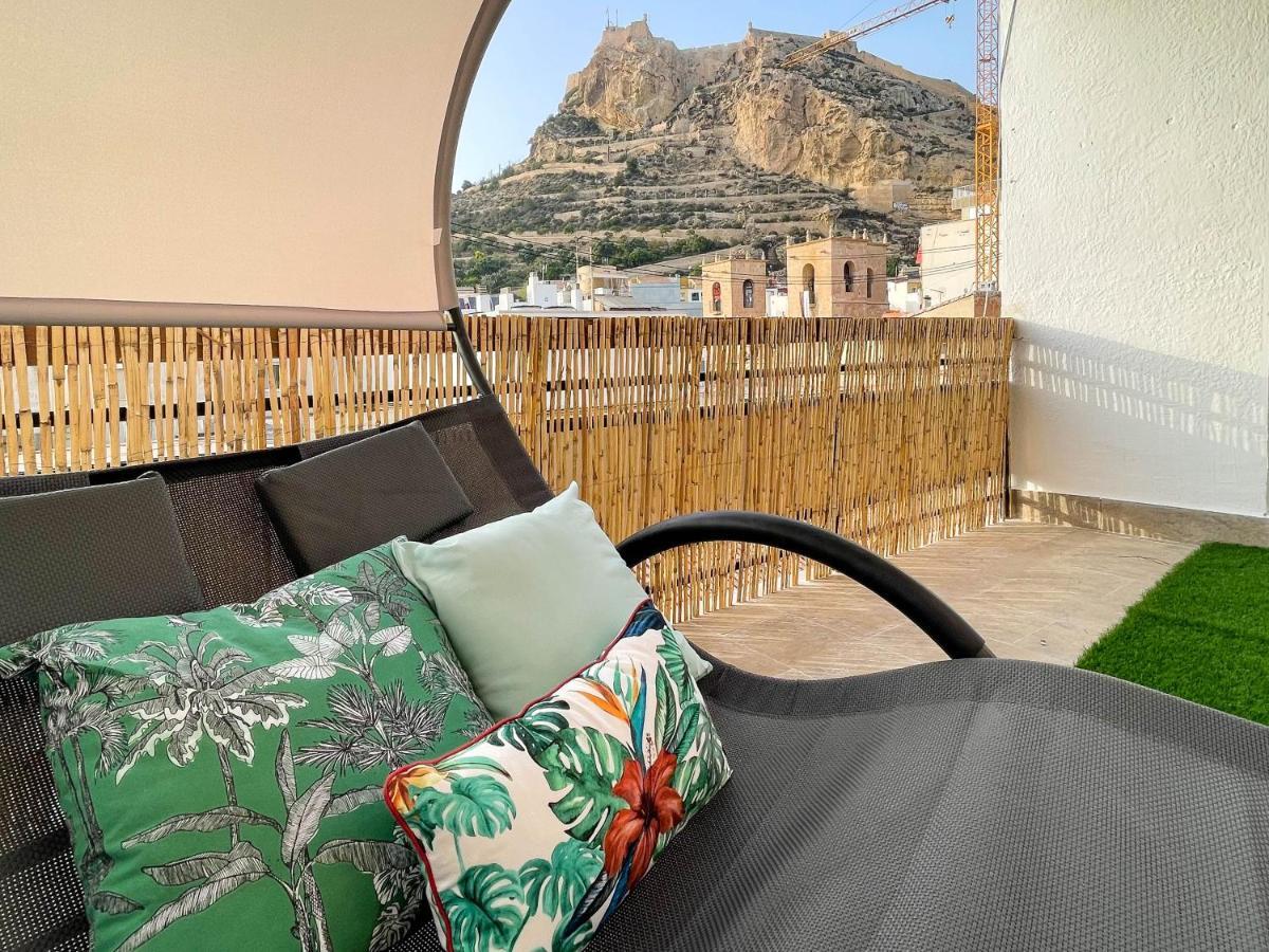 La Terraza. Vistas Al Castillo A 1 Min. De La Playa Alicante Ngoại thất bức ảnh