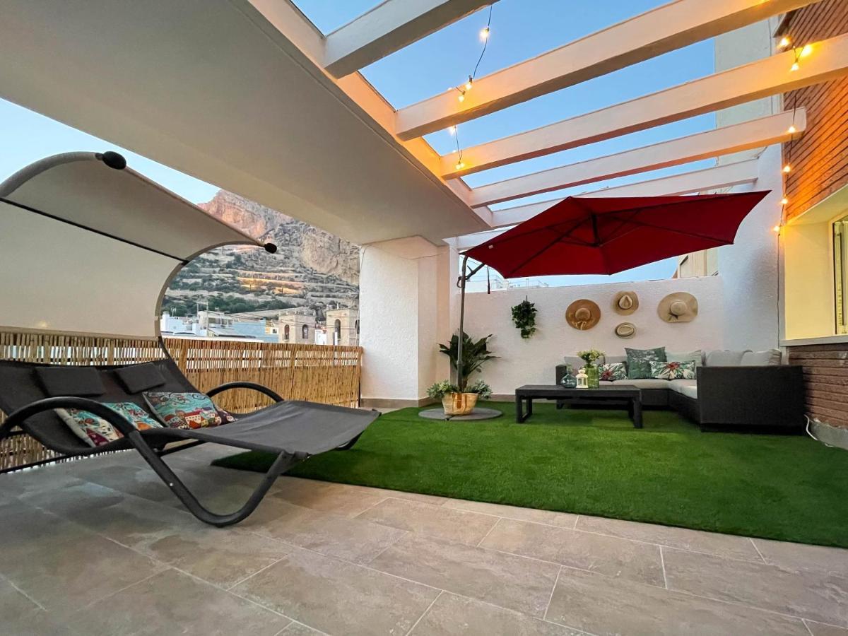 La Terraza. Vistas Al Castillo A 1 Min. De La Playa Alicante Ngoại thất bức ảnh