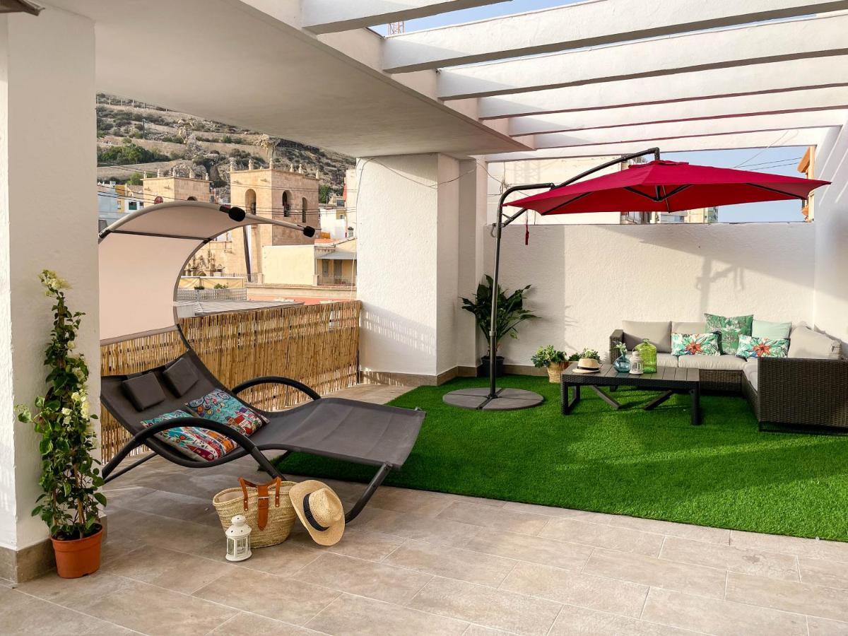 La Terraza. Vistas Al Castillo A 1 Min. De La Playa Alicante Ngoại thất bức ảnh