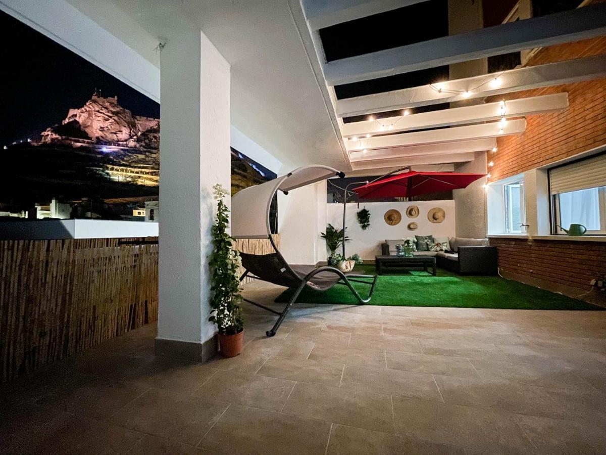 La Terraza. Vistas Al Castillo A 1 Min. De La Playa Alicante Ngoại thất bức ảnh